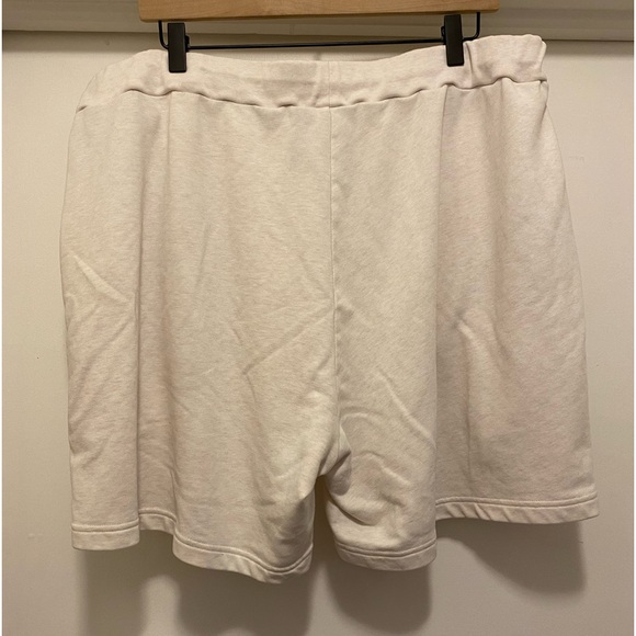 ADIDAS BOTANICAL DYE 7" Terry Mens SHORT Size 2XL Casual Athleisure Sporty Beige - Picture 6 of 12